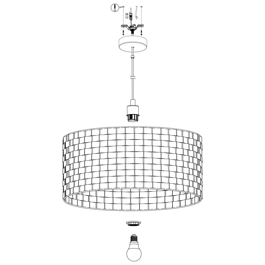Eglo - Висящ полилей 1xE27/40W/230V Ø 55 см