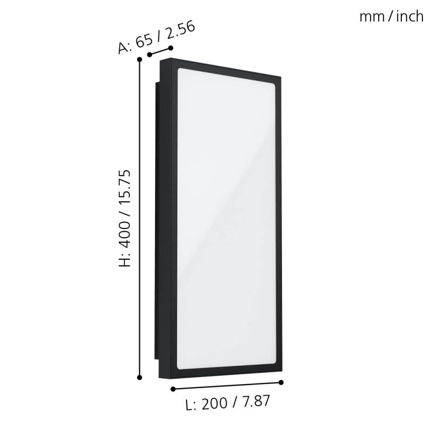 Eglo - LED Екстериорен аплик LED/16W/230V IP44
