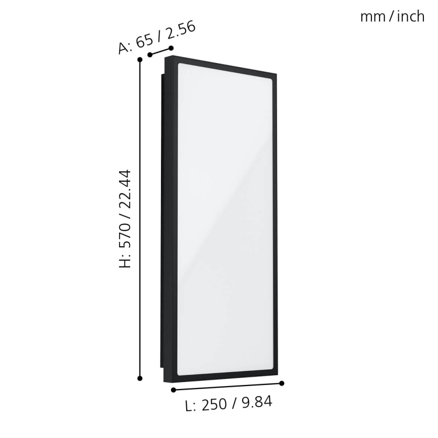 Eglo - LED Екстериорен аплик LED/18,5W/230V IP44