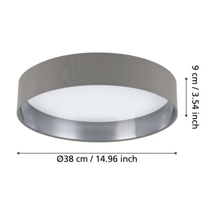 Eglo - LED Лампа за таван LED/24W/230V