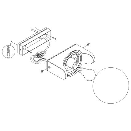Eglo - Екстериорен аплик 1xE27/15W/230V IP44