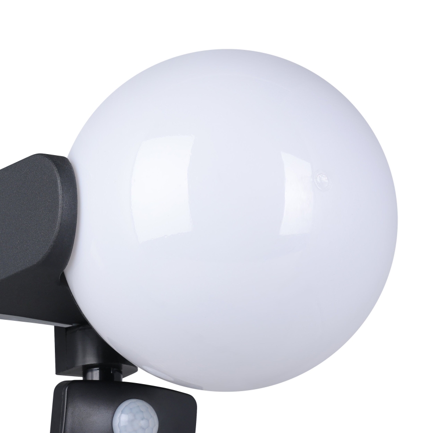 Eglo 99573 - Външно стенно осветително тяло със сензор RUBIO 1xE27/15W/230V IP44