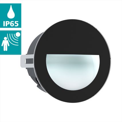 Eglo - LED Екстериорна лампа за вграждане LED/2,5W/230V IP65 черна