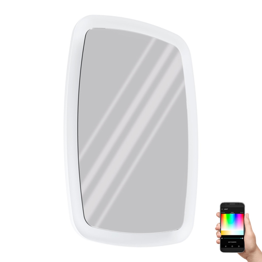 Eglo 99588 - LED RGBW димируемо огледало за баня с подсветка 20W/230V IP44