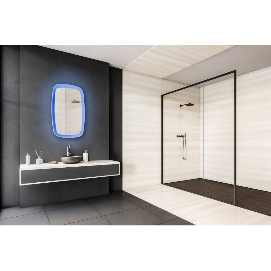 Eglo 99588 - LED RGBW димируемо огледало за баня с подсветка 20W/230V IP44