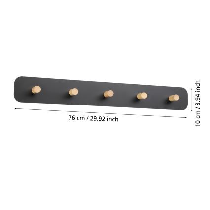 Eglo - LED Стенна закачалка с осветление LED/18W/230V