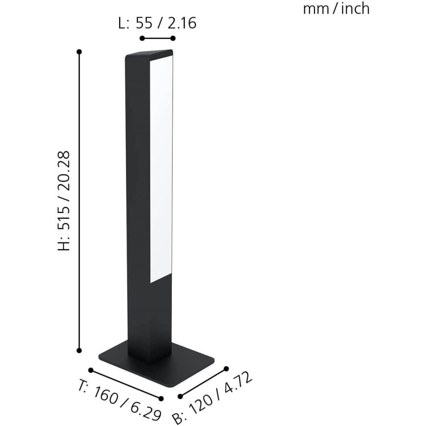 Eglo - LED RGBW Димируема настолна лампа LED/16W/230V 2700-6500K ZigBee
