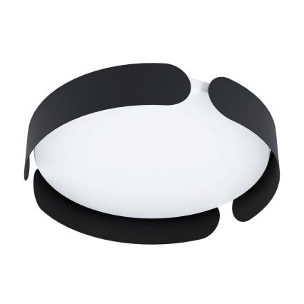 Eglo - LED плафон LED/20W/230V Ø 37 см черен