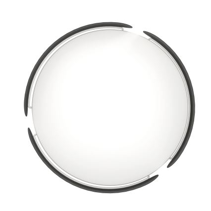 Eglo - LED плафон LED/20W/230V Ø 37 см черен
