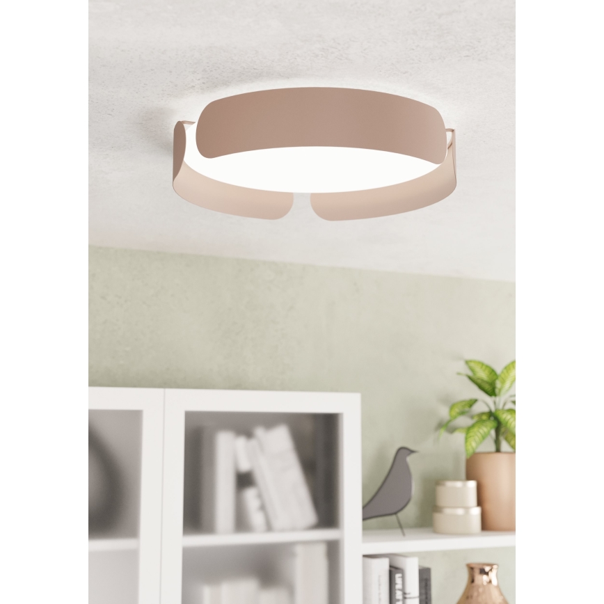 Eglo - LED таванно осветително тяло LED/20W/230V Ø 37 см кафяво