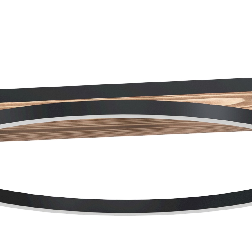 Eglo - Димируема LED лустра на кабел 2xLED/12,5W/230V+LED/15,5W 3000K кафяв/черен