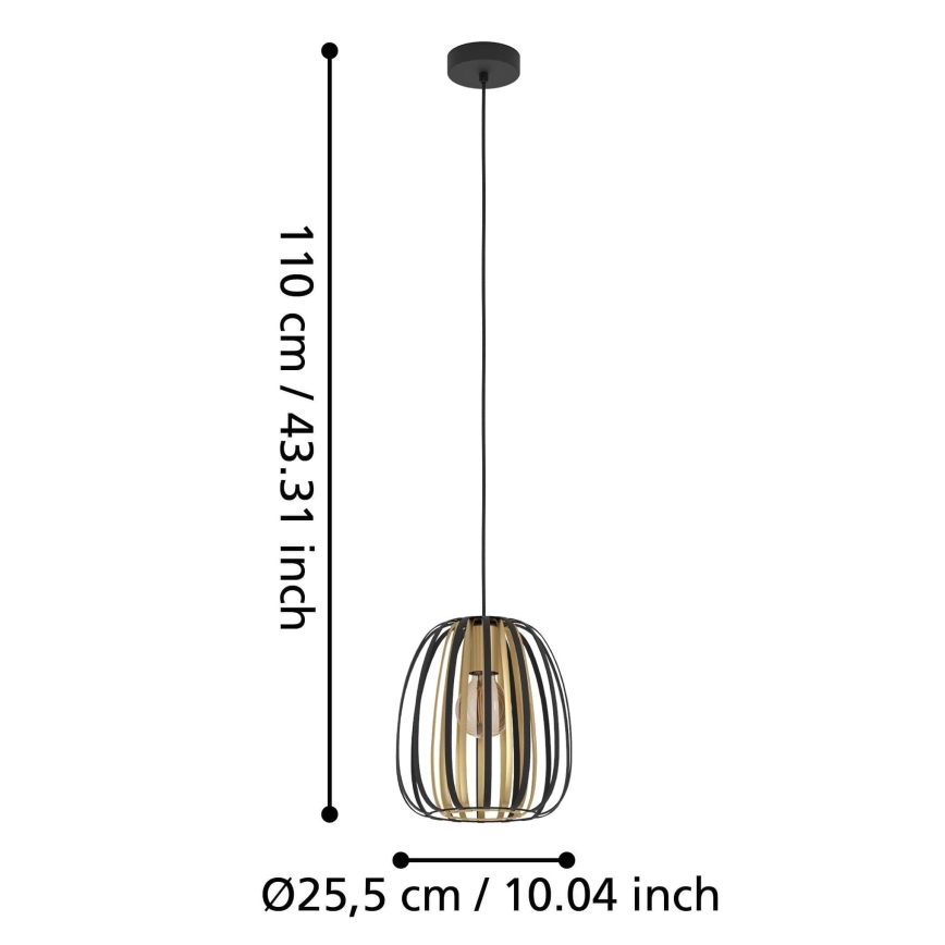 Eglo - Висящ полилей 1xE27/40W/230V Ø 25,5 см