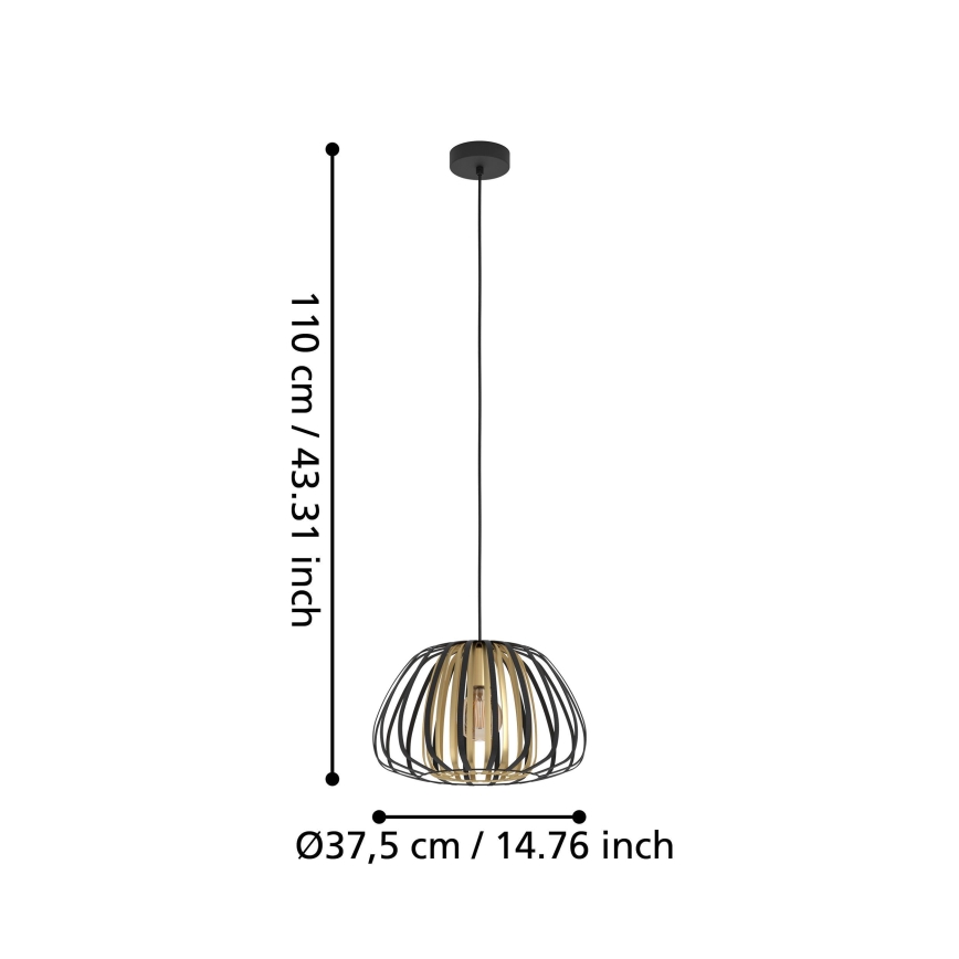 Eglo - Висящ полилей 1xE27/40W/230V Ø 37,5 cm