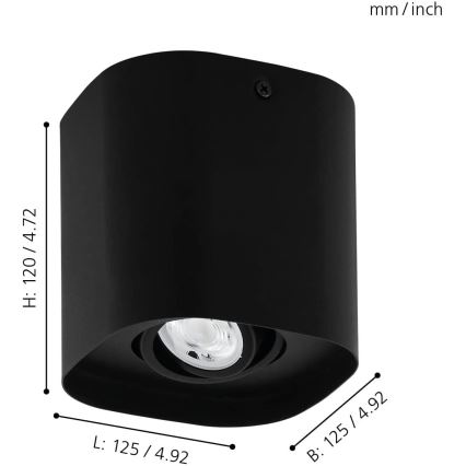 Eglo - LED RGBW Димируем спот 1xGU10/5W/230V ZigBee
