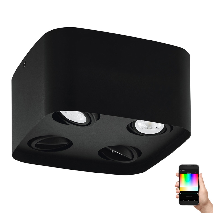 Eglo - LED RGBW Димируем спот 4xGU10/5W/230V ZigBee