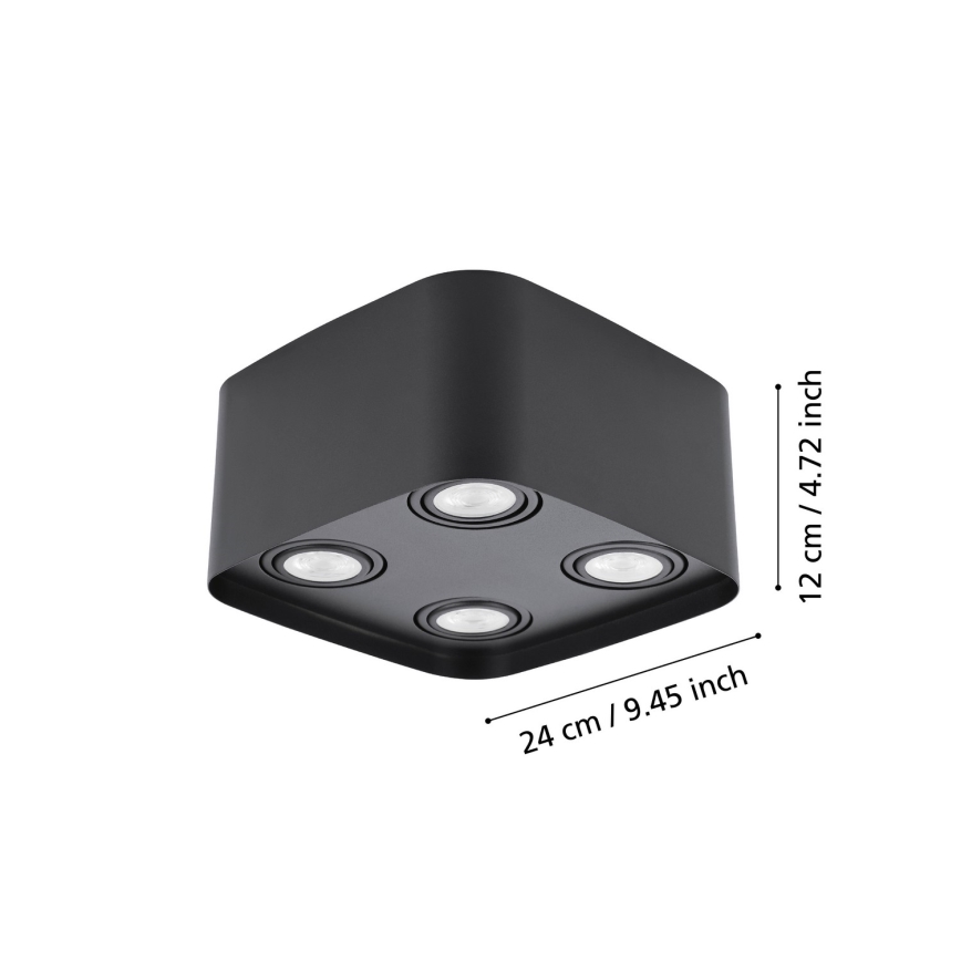 Eglo - LED RGBW Димируем спот 4xGU10/5W/230V ZigBee