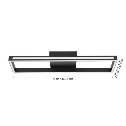 Eglo - LED Димируем плафон LED/21W/230V 2700-6500K