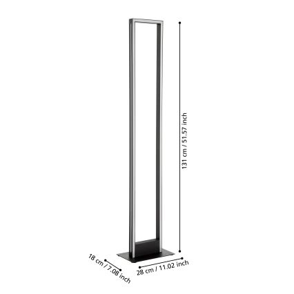 Eglo - LED Димируем лампион LED/33W/230V 2700-6500K