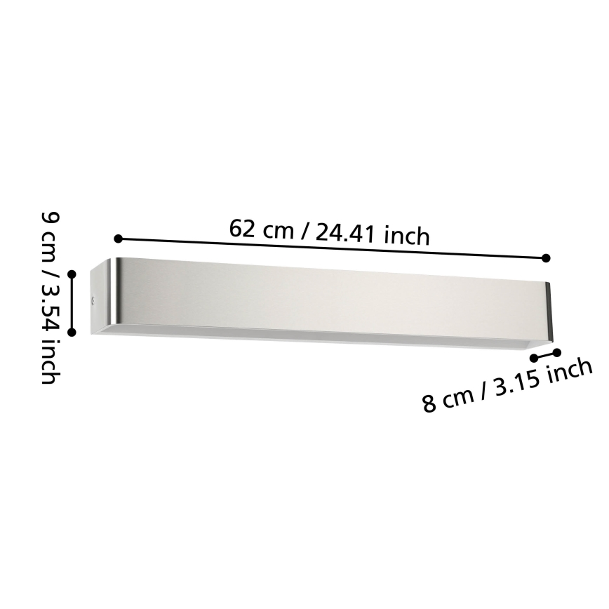 Eglo - LED Аплик за баня LED/26,5W/230V 3000K IP44 матов хром