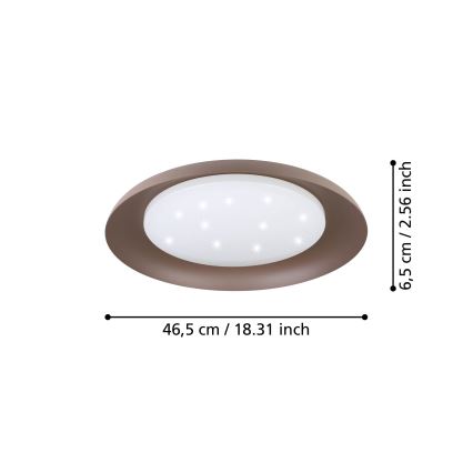Eglo - LED Лампа LED/17,1W/230V кафява