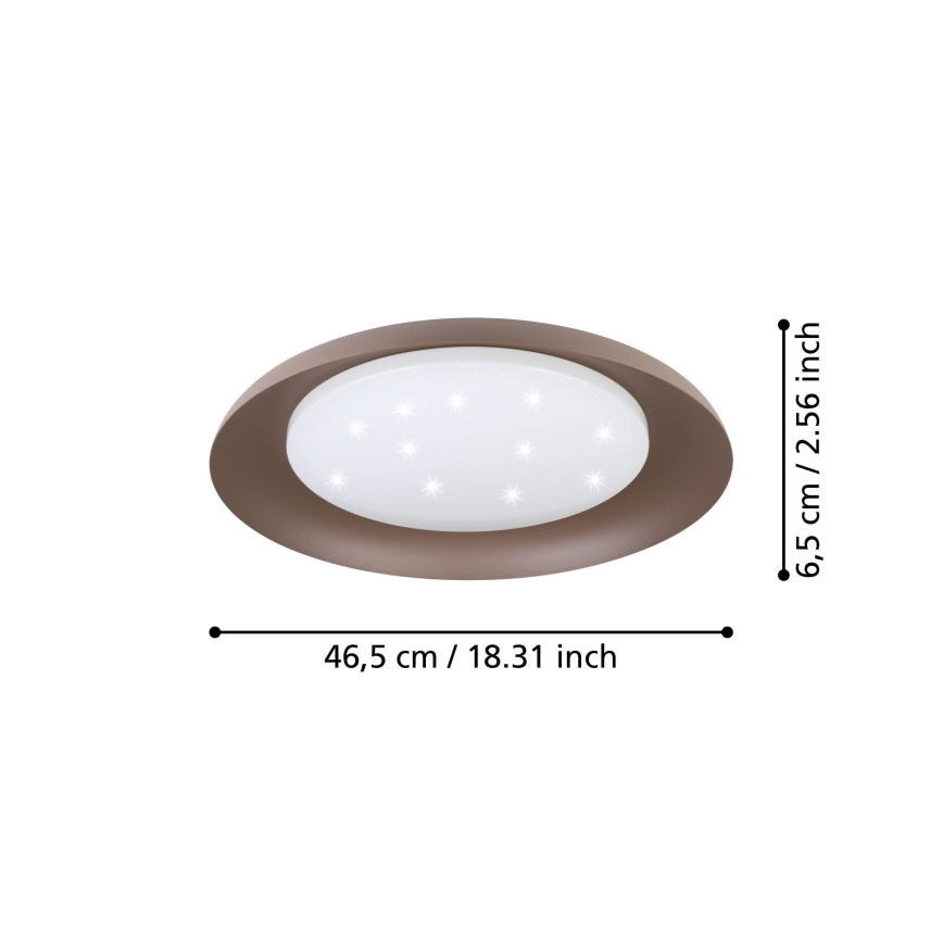 Eglo - LED Лампа LED/17,1W/230V кафява