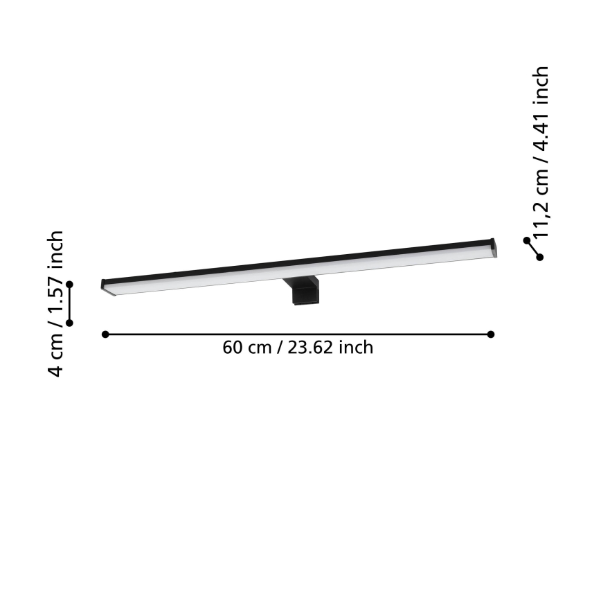 Eglo - LED Лампа за огледало в баня LED/11W/230V 4000K 60 см IIP44