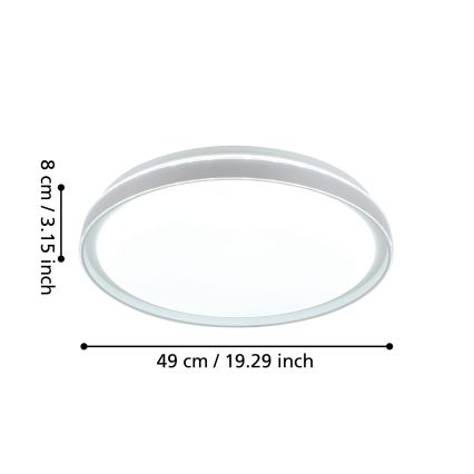 Eglo - LED Димируема лампа LED/40W/230V 3000-6500K+ дистанционно