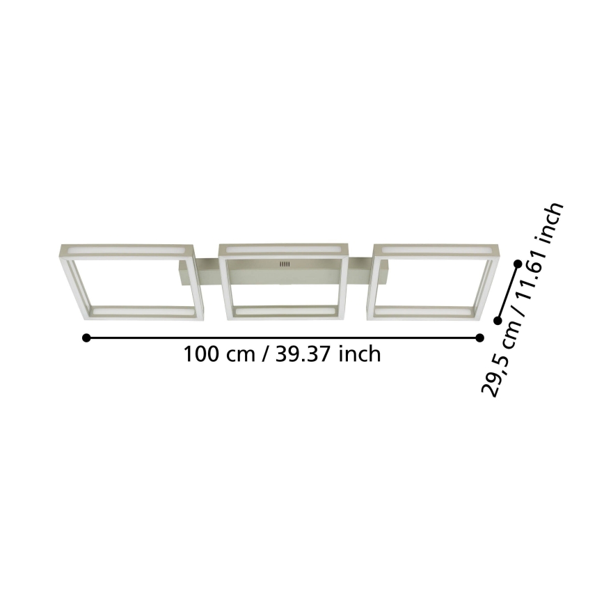Eglo - LED Лампа 3xLED/11,2W/230V матов хром