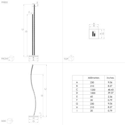 Eglo - LED Лампион LED/8W/230V