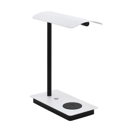 Eglo - LED Димируема сензорна настолна лампа с безжиично зареждане LED/5,8W/230V бяла