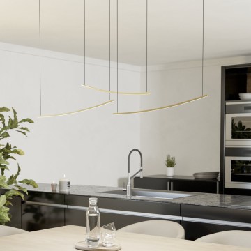 Eglo - димируем LED полилей с кабелно окачване LED/22W/230V 2700/4000/6500K златист