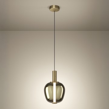 Eglo - Димируема LED люстра на кабел LED/6W/230V + LED/1,6W златна