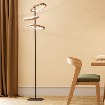 Eglo - Димируема LED подова лампа LED/20W/230V 2200-6500K месинг