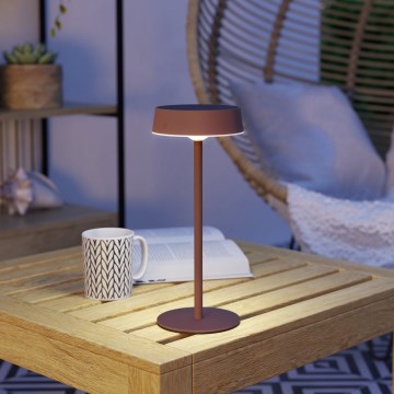 Eglo - димируема настолна лампа с докосване и слънчево зареждане, LED/3W/5V, 3000-6000K, 1800 mAh, IP44, оранжева