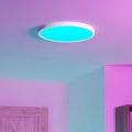 Eglo - димируемо LED RGBW таванно осветително тяло за баня LED/17,5W/230V 2700-6500K Ø 38,9 см IP44 бяло