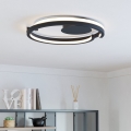 Eglo - Димируемо LED таванно осветително тяло 2xLED/20W/230V 2700-6500K Ø 48 см черно + дистанционно управление
