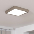 Eglo - Димируемо LED таванно осветително тяло LED/17W/230V матов хром 21x21 cm