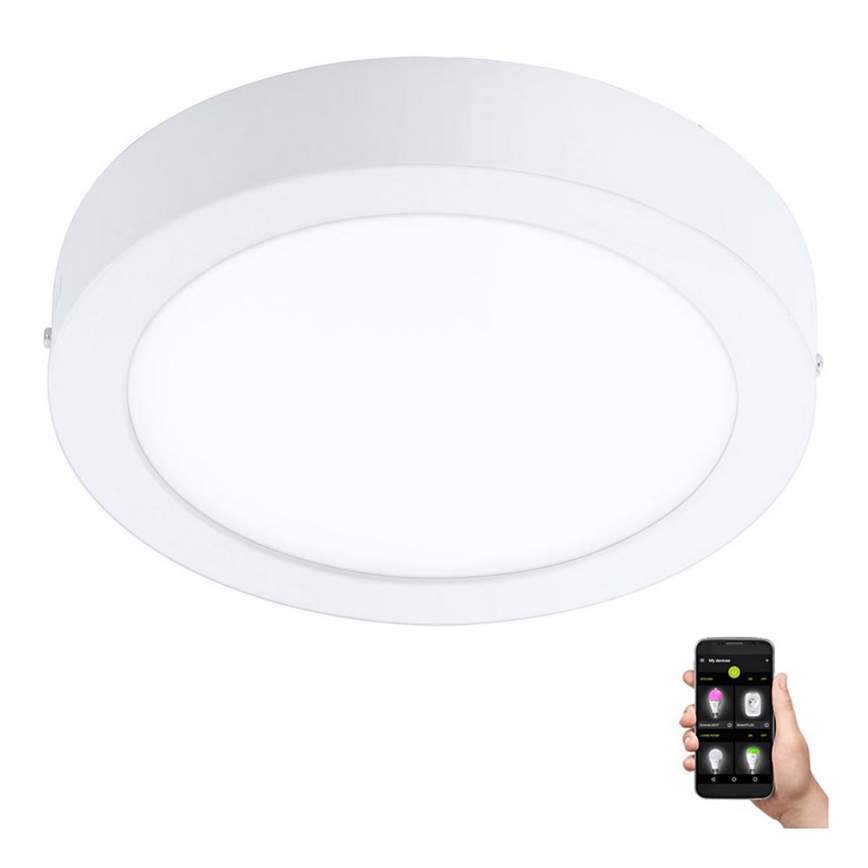 Eglo - Димируемо таванно LED осветително тяло за баня LED/16,5W/230V 2700-6500K IP44 ZigBee Ø 21 см