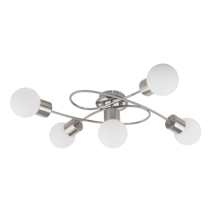 Eglo/Edi Light 54686 - LED Плафониера 5xE14/6W/230V матов хром