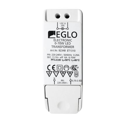 Eglo - Електрически трансформатор 70W/230V/11,5V AC