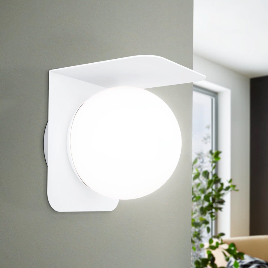 Eglo - Екстериорен аплик 1xE27/15W/230V IP44 бял
