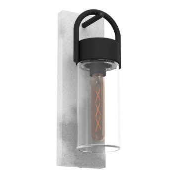 Eglo - Екстериорен аплик 1xE27/28W/230V IP44 сив