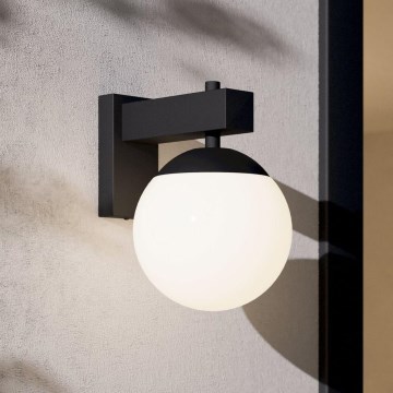 Eglo - Екстериорен аплик 1xE27/40W/230V черен IP44