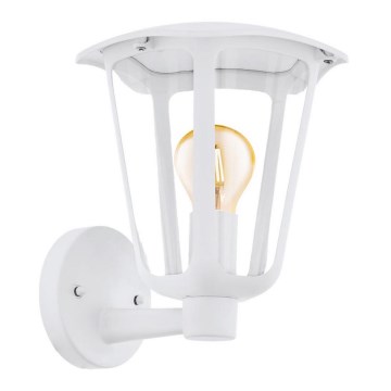 Eglo - Екстериорна Стенна лампа 1xE27/60W/230V бяла IP44