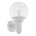 Eglo - Екстериорна Стенна лампа със сензор 1xE27/28W/230V IP44