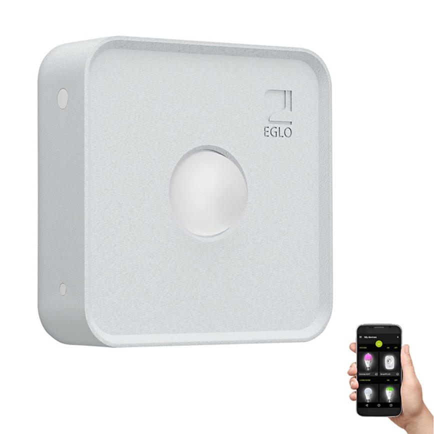Eglo - Екстериорна за движение сензор CONNECT SENSOR 12 m 3xAA бял IP44