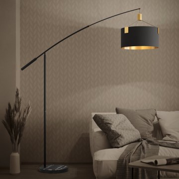 Eglo - Лампион 3xE27/40W/230V черен/златист