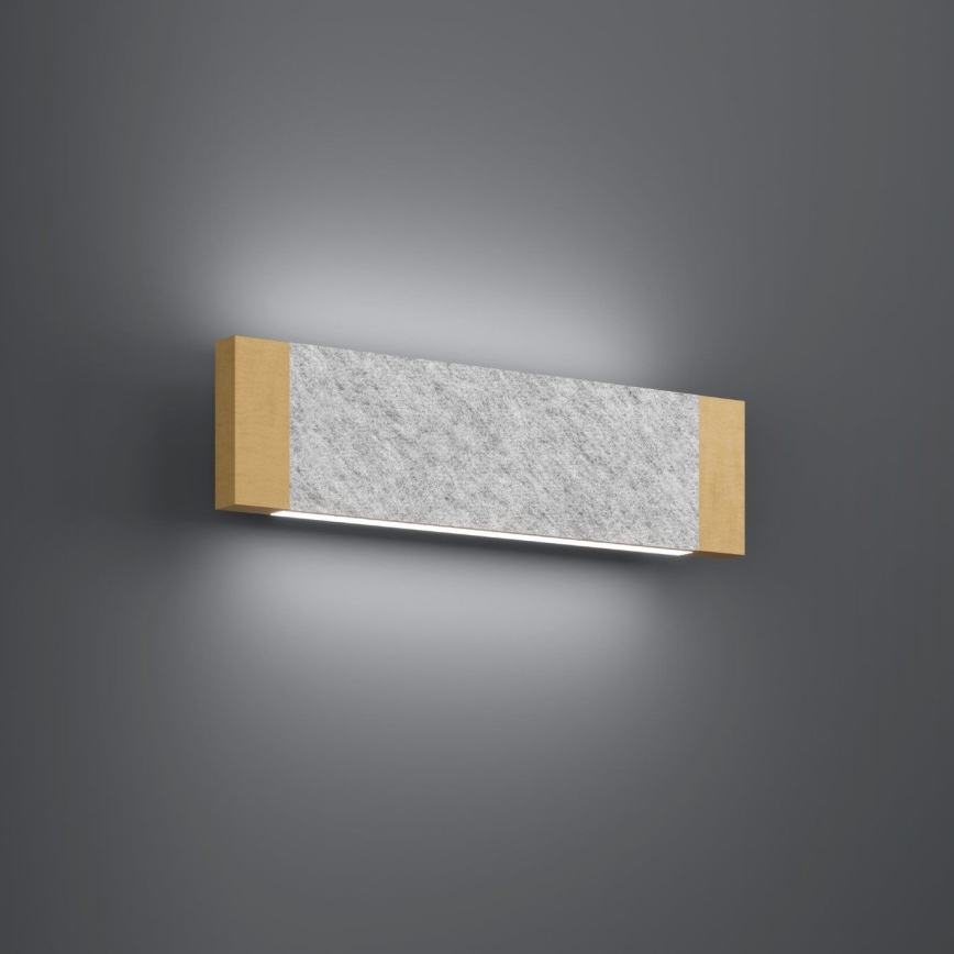 Eglo - LED аплик 2xLED/5,4W/230V 3000K кафяв/сив