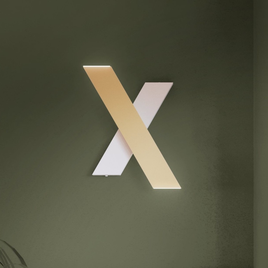 Eglo - LED аплик 2xLED/5W/230V 3000K златист/бял