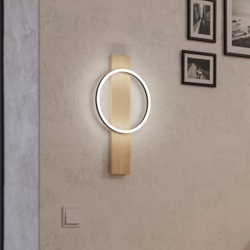 Eglo - LED аплик LED/12W/230V 3000K бежов/черен